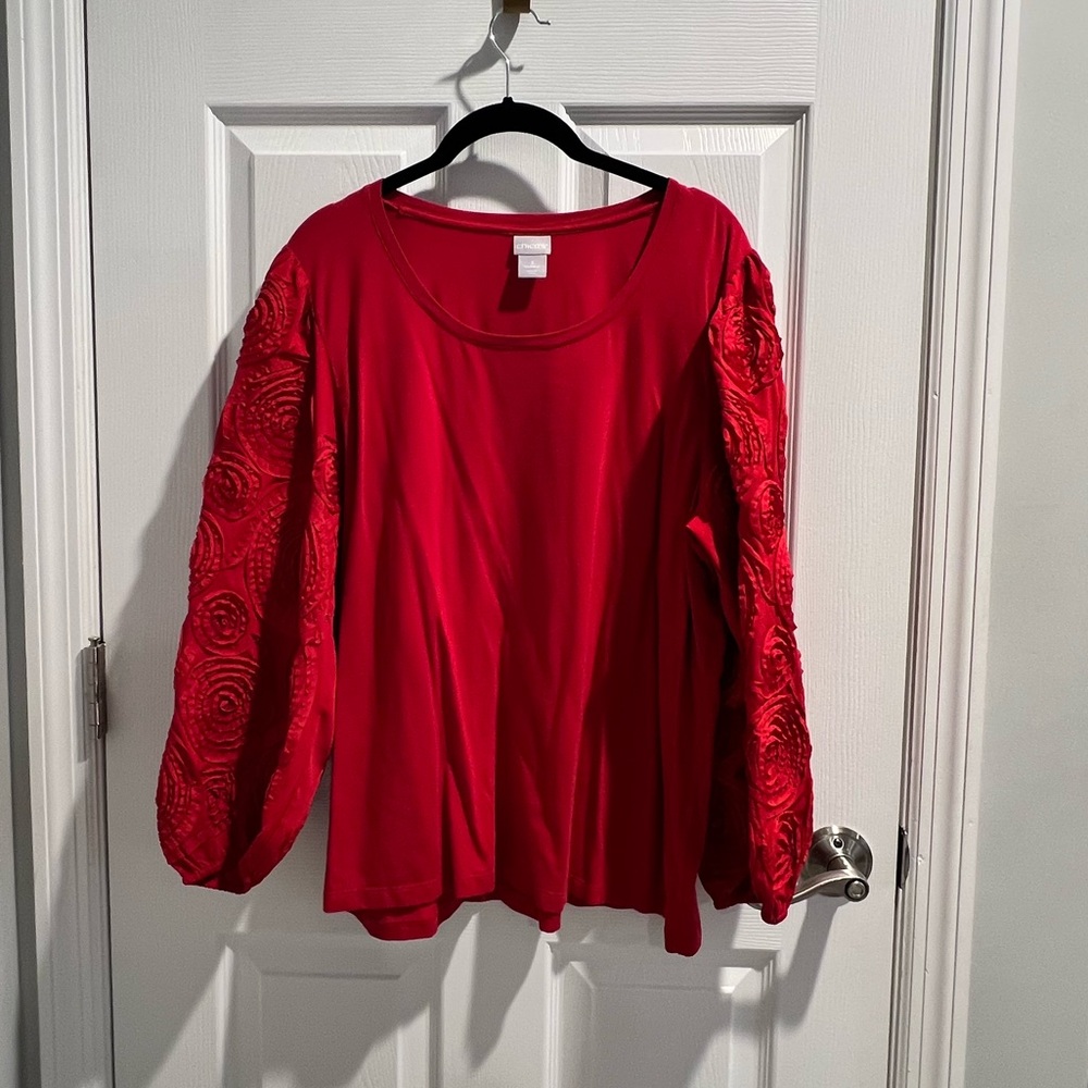 Chicos red top XL